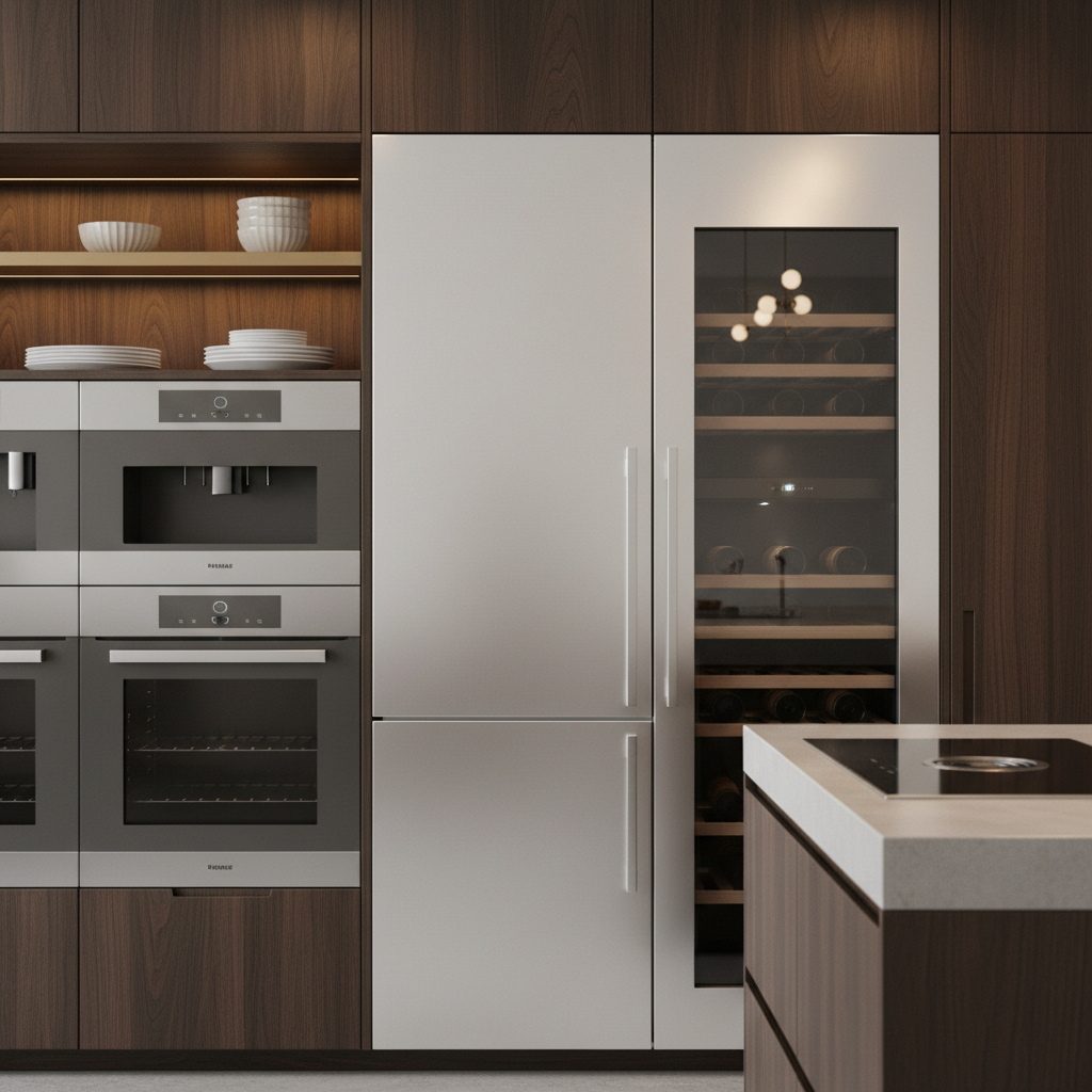 Modern premium kitchen appliances